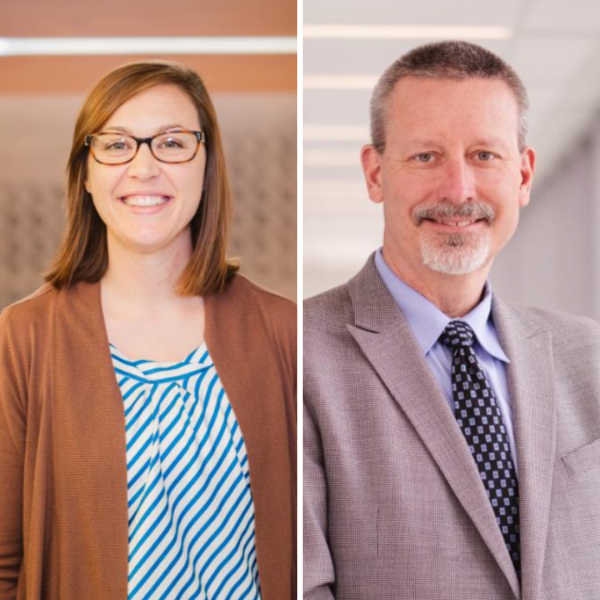 Two Chemistry Department faculty members awarded the Excellence in Teaching Award in the Natural Sciences